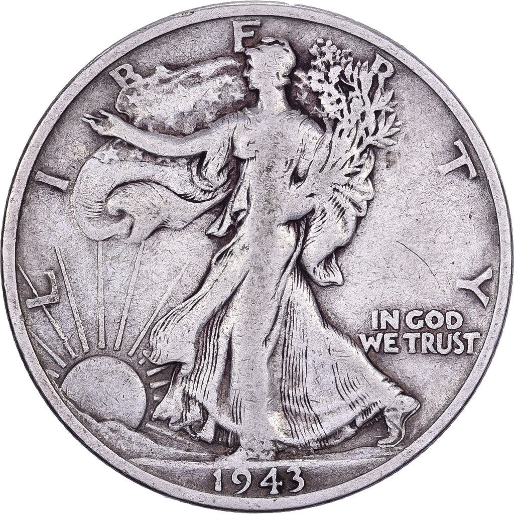 Vereinigte Staaten, Half Dollar, Walking Liberty, 1943, San Francisco, Silber