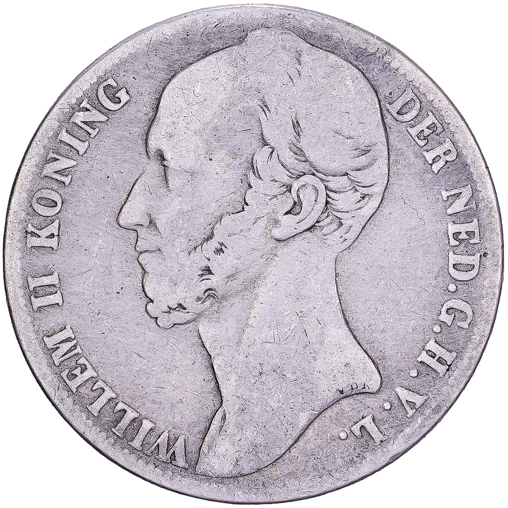 Netherlands, William II, Gulden, 1846, Utrecht, Silver, F(12-15), KM:66