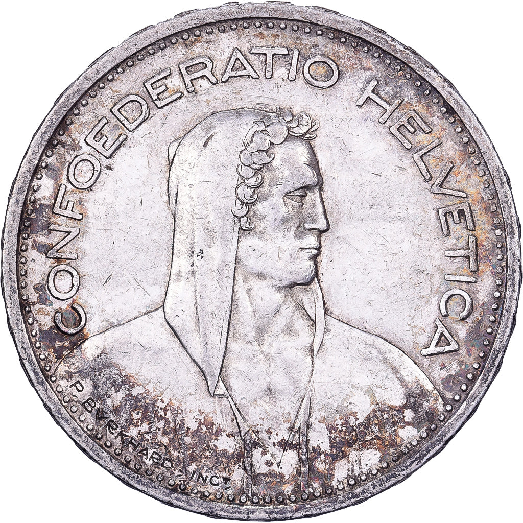 Switzerland, 5 Francs, Herdsman, 1951, Bern, Silver, EF(40-45), KM:40