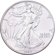 United States, Dollar, American Eagle, 1990, Philadelphia, Silver, MS(65-70)