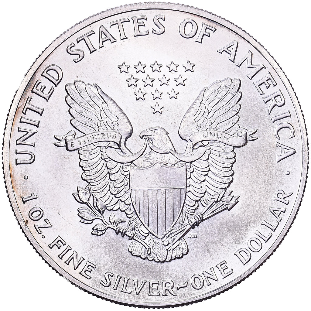United States, Dollar, American Eagle, 1990, Philadelphia, Silver, MS(65-70)