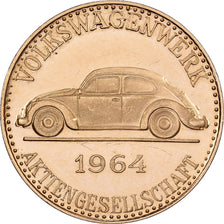 Niemcy, Token, Beetle, Aktiengesellschaft, 1964, Wolfsburg, Złoto, Volkswagen