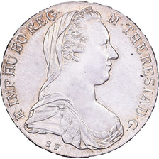 Austria, Maria Theresa, Thaler, Vienna, Ponowne bicie, Srebro, MS(63)