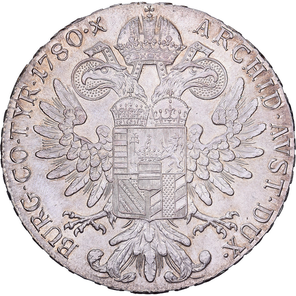Austria, Maria Theresa, Thaler, Vienna, Ponowne bicie, Srebro, MS(63)