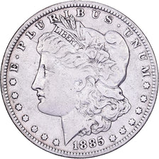 USA, Dollar, Morgan, 1885, New Orleans, Srebro, AU(50-53), KM:110