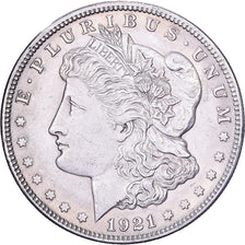 Stati Uniti, Dollar, Morgan, 1921, Philadelphia, Argento, BB+, KM:110