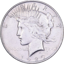 United States, Dollar, Peace, 1927, Denver, Silver, AU(50-53), KM:150