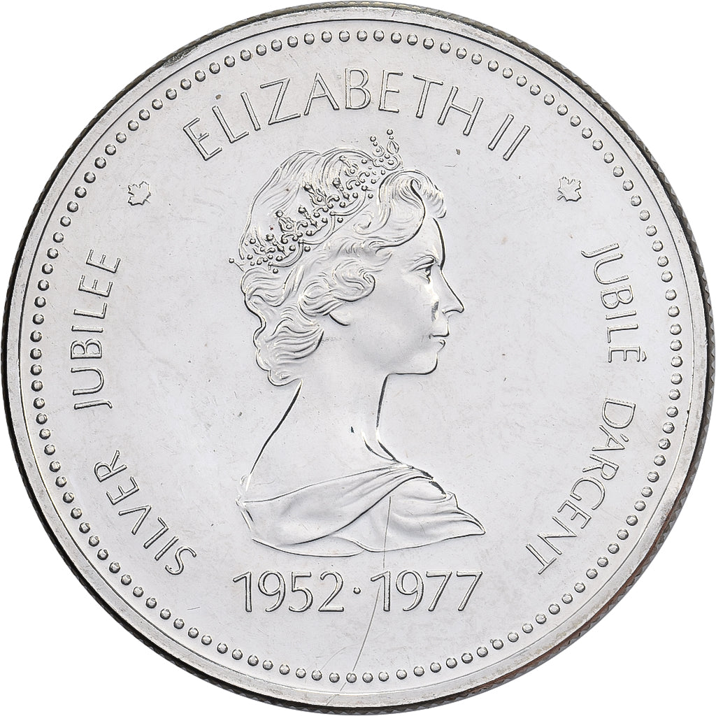 Nowa Fundlandia, Elizabeth II, Dollar, Silver Jubilee, 1977, Royal Canadian