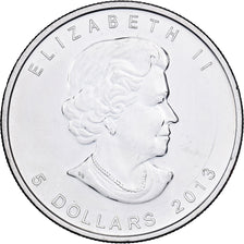 Canada, Elizabeth II, 5 Dollars, Bullion, 2013, Royal Canadian Mint, Argento