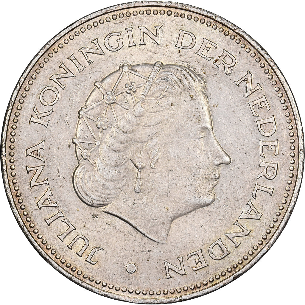 Países Bajos, 10 Gulden, Libération, 1970, Utrecht, Plata, MBC+, KM:195