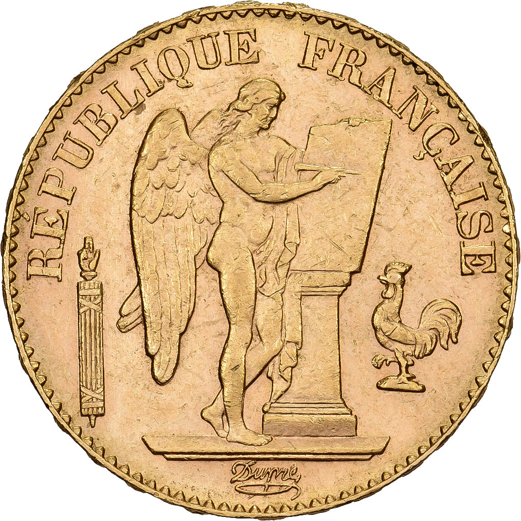 France, 20 Francs, Génie, 1896, Paris, Gold, MS(60-62), Gadoury:1063, Le