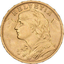 Suiza, 20 Francs, Vreneli, 1927, Bern, Oro, EBC+, KM:35.1