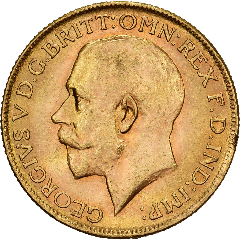 Zuid Afrika, George V, Sovereign, 1928, Pretoria, Goud, PR, KM:21