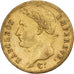 França, Napoleon I, 20 Francs, 1809, Paris, Dourado, AU(50-53), Gadoury:1025