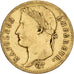 França, Napoleon I, 20 Francs, 1812, Paris, Dourado, VF(30-35), Gadoury:1025