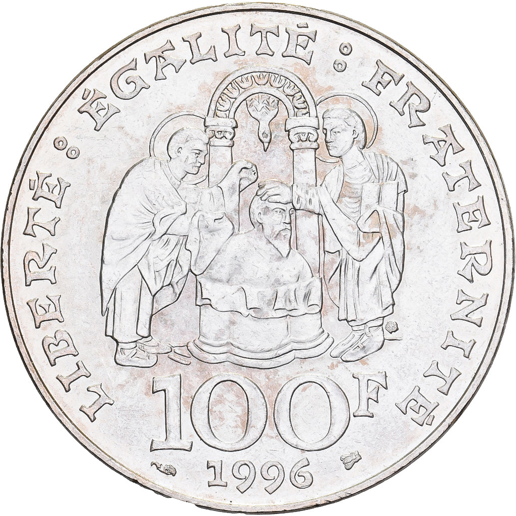 Francia, 100 Francs, Clovis, 1996, Paris, Argento, SPL, Gadoury:953, Le