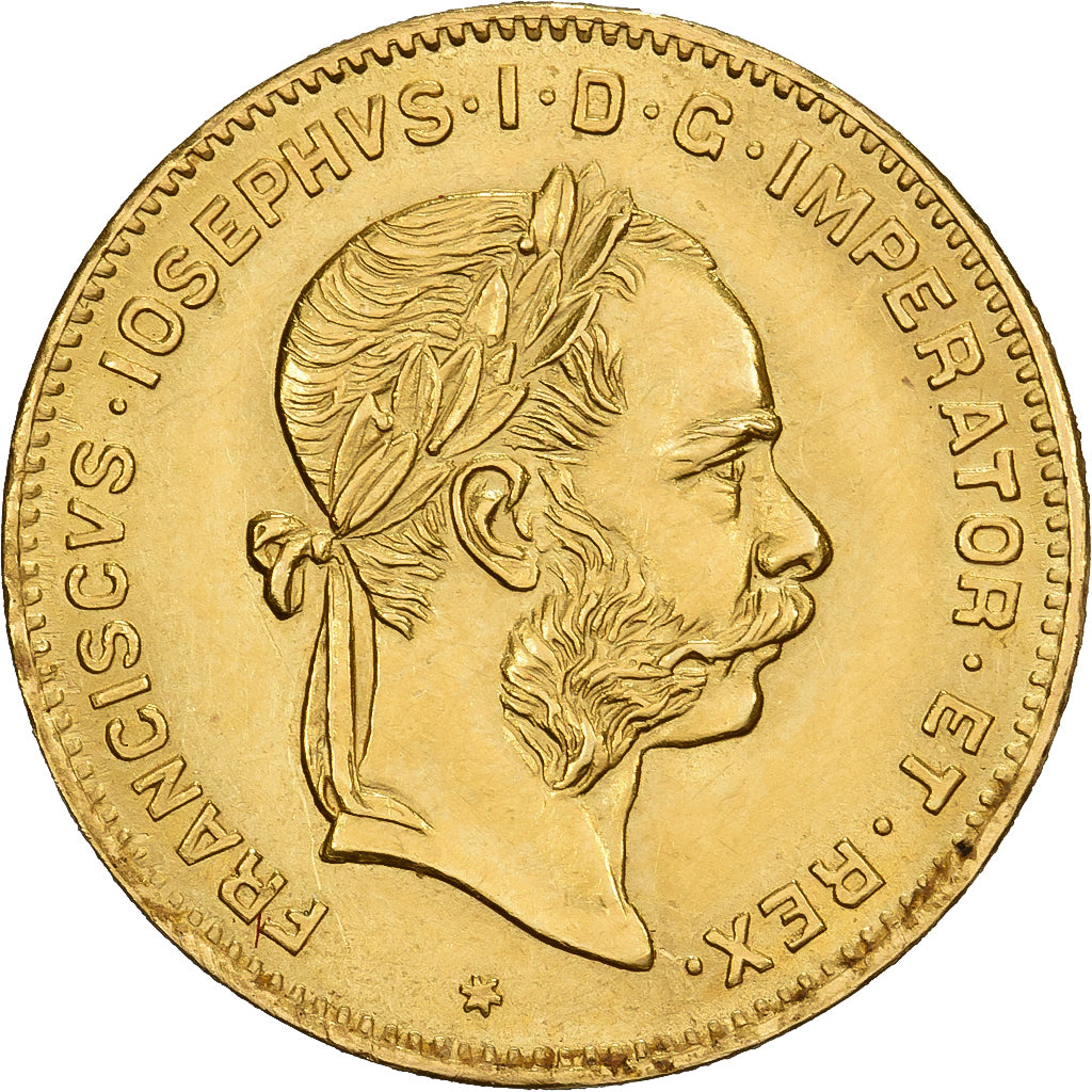 Austria, Franz Joseph I, 4 Florin, 1892, Vienna, Złoto, EF(40-45), KM:2260