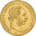 Austria, Franz Joseph I, 4 Florin, 1892, Vienna, Złoto, EF(40-45), KM:2260