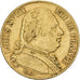 France, Louis XVIII, 20 Francs, 1815, Paris, Gold, EF(40-45), Gadoury:1026, Le