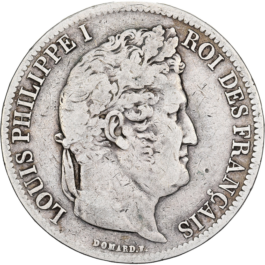 Francja, Louis Philippe I, 5 Francs, 1831, Marseilles, Srebro, VF(30-35)