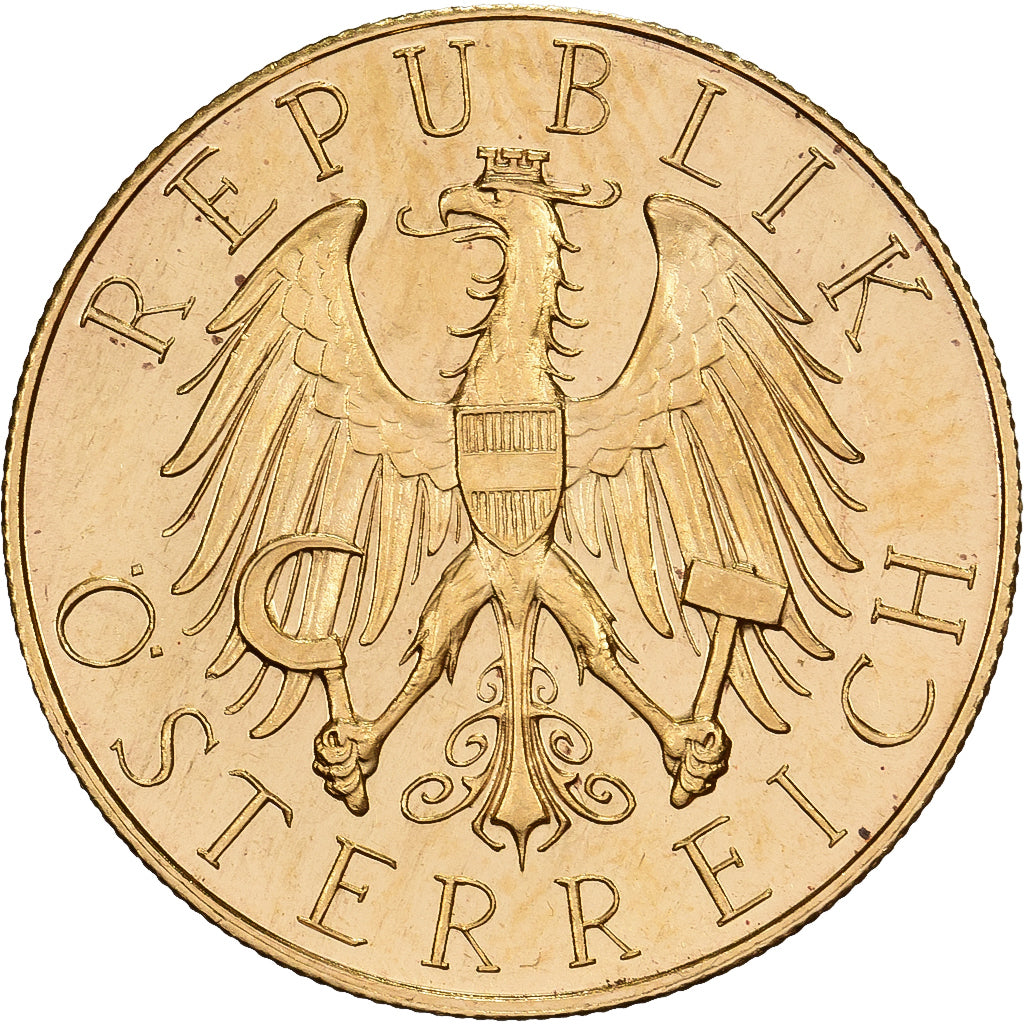 Austria, 25 Schilling, 1926, Vienna, Złoto, MS(65-70), KM:2841