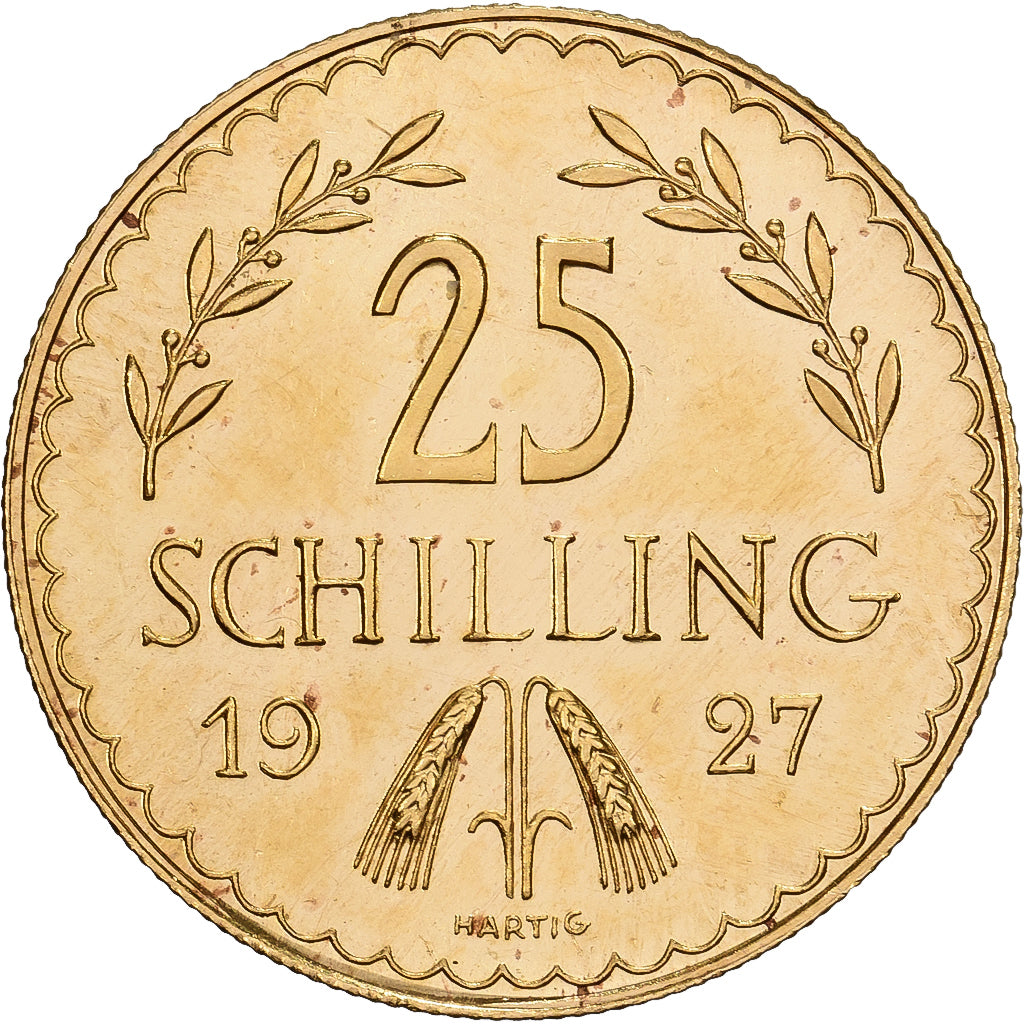 Austria, 25 Schilling, 1926, Vienna, Złoto, MS(65-70), KM:2841