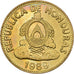 Honduras, 10 Centavos, 1989, Brass, AU(55-58), KM:76.1a