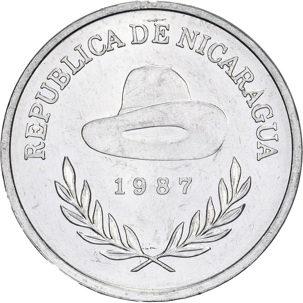 Nicaragua, 25 Centavos, 1987, Vereinigte Deutsche Nickelwerke, Aluminium, PR+