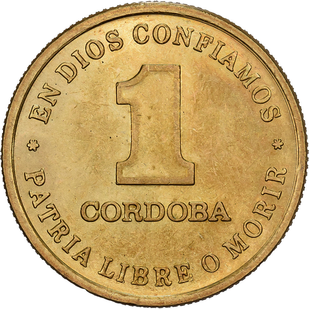 Nicaragua, Cordoba, 1987, Vereinigte Deutsche Nickelwerke, Aluminum-Bronze