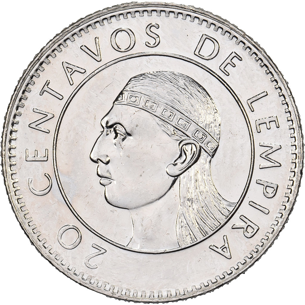 Honduras, 20 Centavos, 1991, Winnipeg, Aço Niquelado, MS(60-62), KM:83a