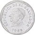El Salvador, 25 Centavos, 1988, Stainless Steel, MS(65-70), KM:157