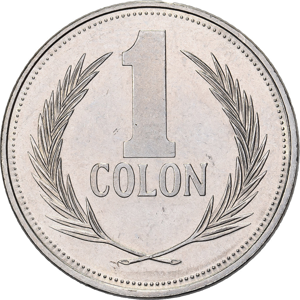 El Salvador, Colon, 1991, Acciaio ricoperto in nichel, FDC, KM:156a