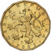 Repubblica Ceca, 20 Korun, 2002, Acciaio placcato nichel-ottone, SPL-, KM:5