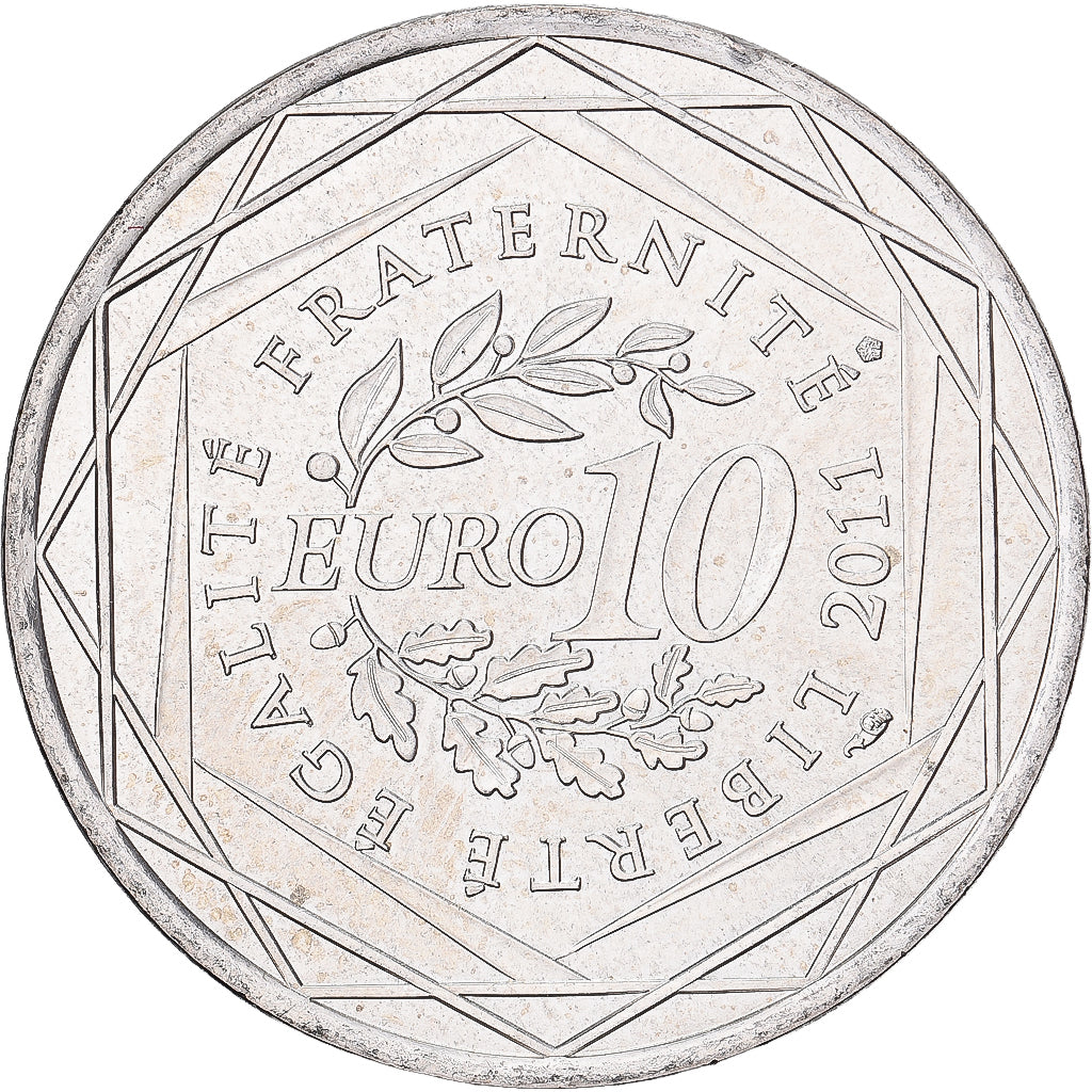 France, 10 Euro, 2011, Silver, MS(63), KM:1727