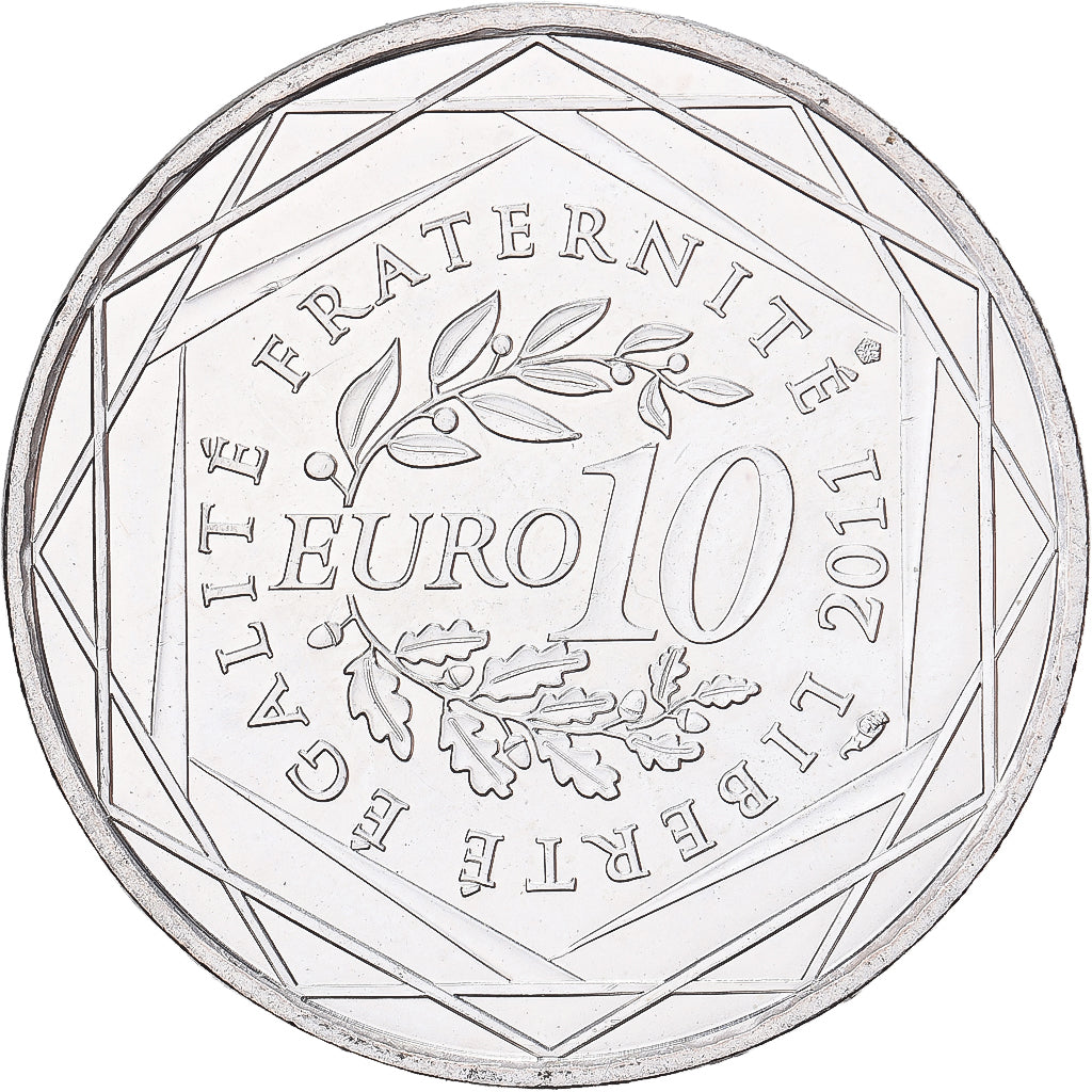 Francia, 10 Euro, 2011, Paris, Argento, SPL, KM:1728
