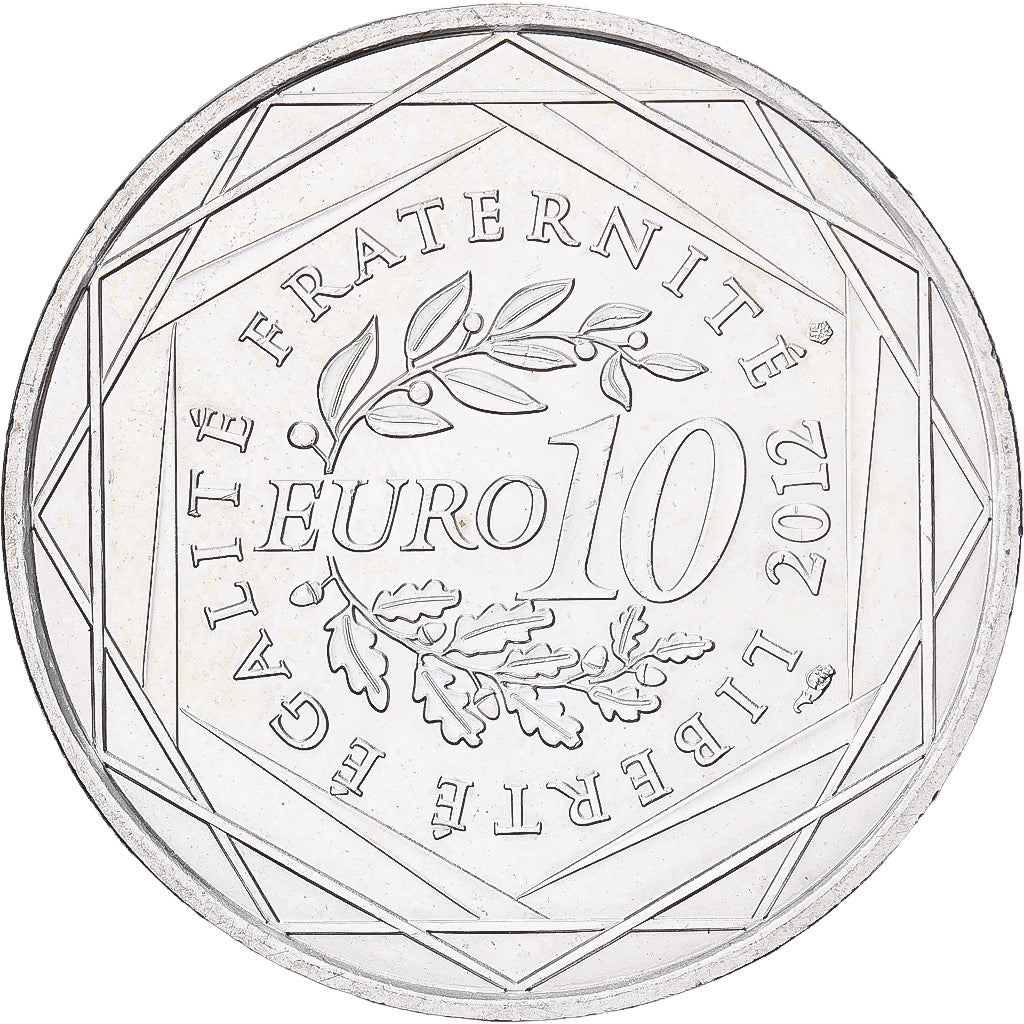 Francja, 10 Euro, Corse, 2012, Srebro, MS(63)