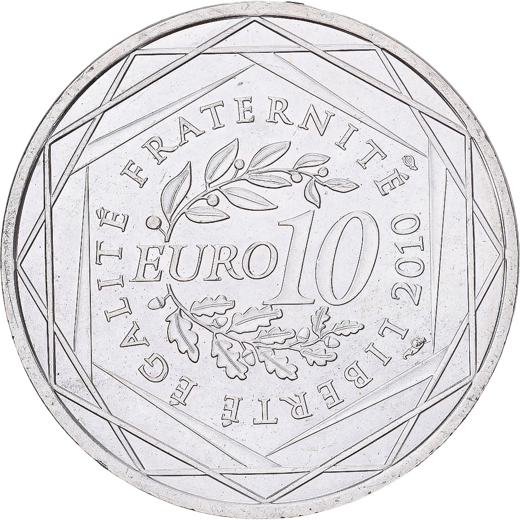 France, 10 Euro, Euros des régions, Poitou-Charente, 2010, Argent, SPL, KM:1667