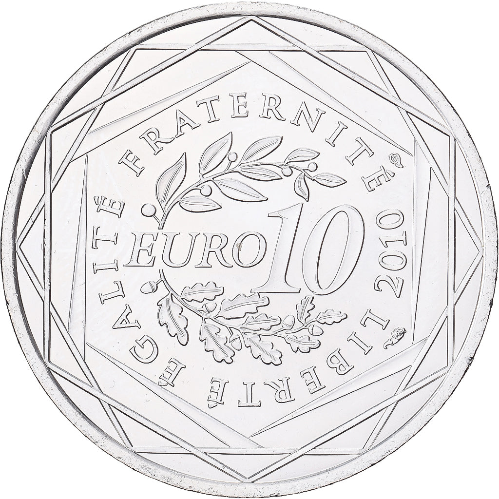 Francia, 10 Euro, 2010, Paris, Plata, FDC, KM:1654
