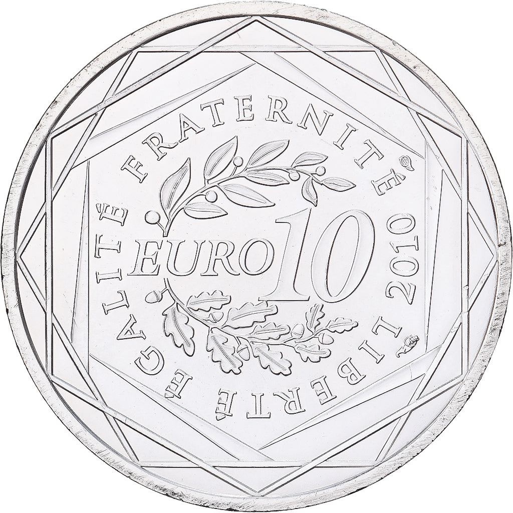France, 10 Euro, 2010, Paris, Argent, FDC, Gadoury:EU399, KM:1662