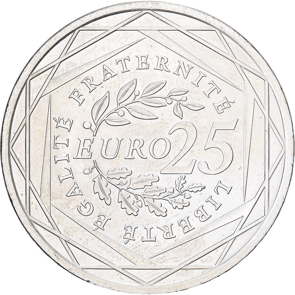 Francia, 25 Euro, 2009, SPL-, Argento, Gadoury:EU338, KM:1581