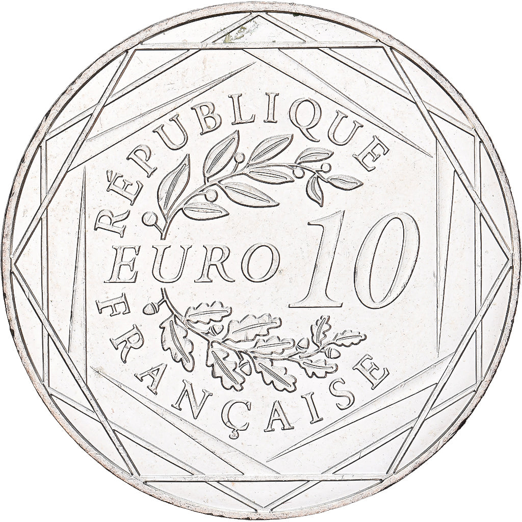 Francia, 10 Euro, Semeuse, 2009, Plata, SC