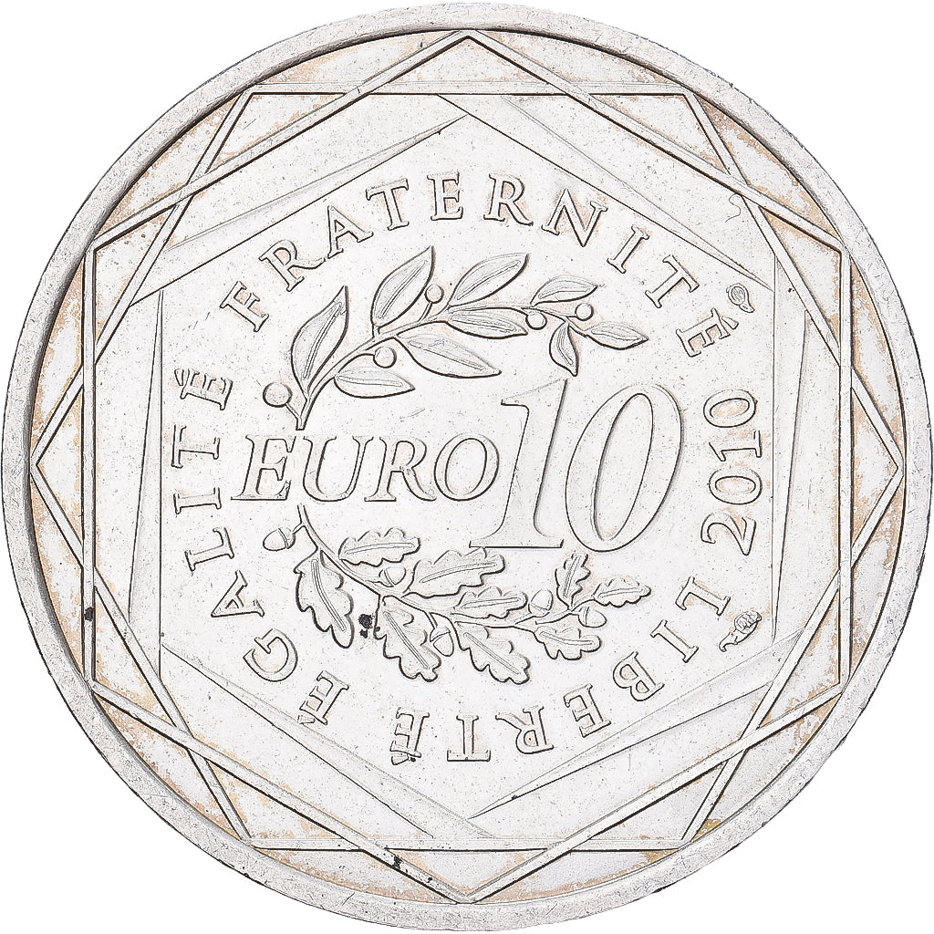 France, 10 Euro, Provence-Alpes-Côte d'Azur, 2010, Monnaie de Paris, Argent