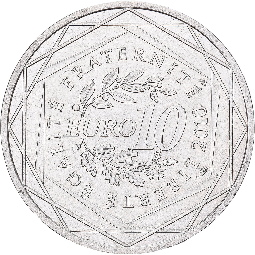 Francia, 10 Euro, Pays de la Loire, 2010, MDP, Plata, EBC, KM:1665