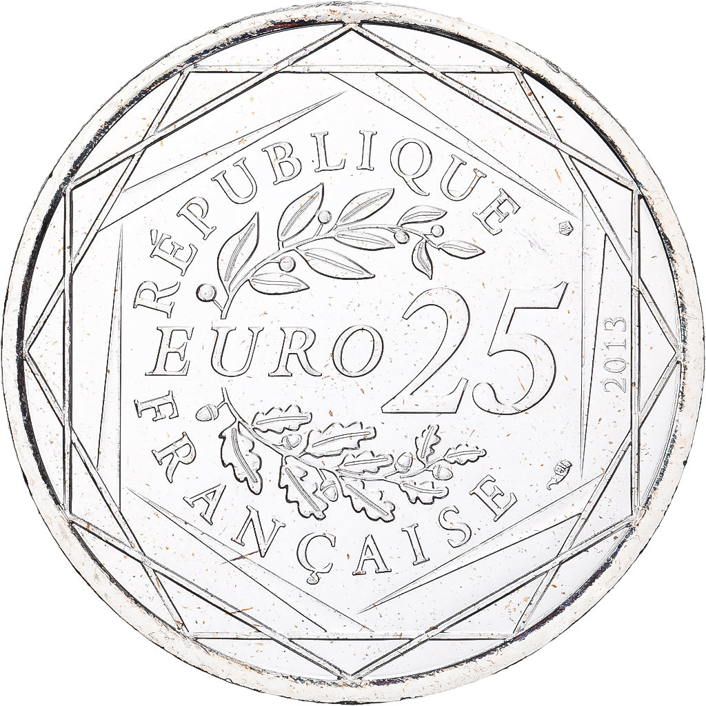 France, 25 Euro, 2013, Silver, MS(65-70)