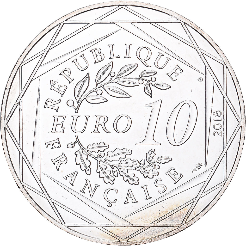 Francja, 10 Euro, Mickey Sur le Pont d'Avignon, 2018, Monnaie de Paris, Srebro