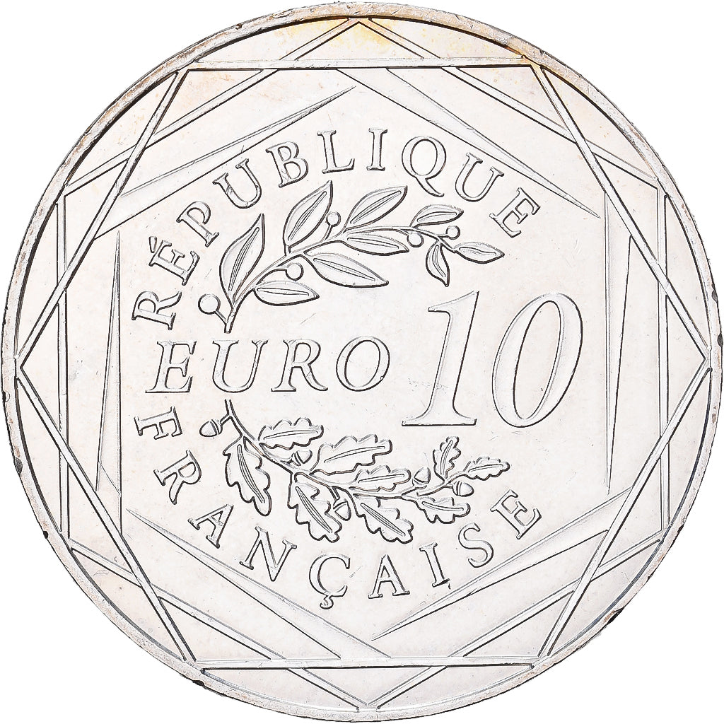 França, 10 Euro, 2014, Prata, MS(60-62)