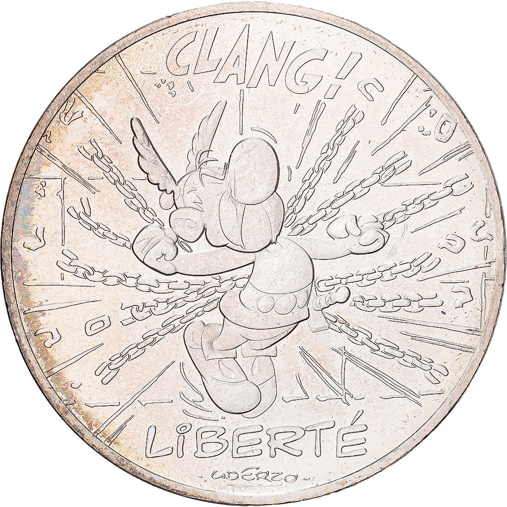 França, 10 Euro, Liberté Le Tour de Gaule d'Astérix - chaînes, 2015, MDP