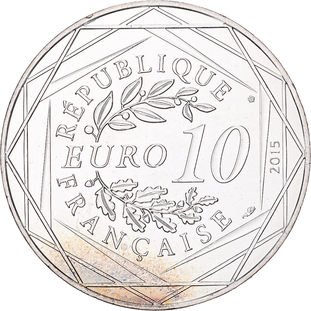 França, 10 Euro, Liberté Le Tour de Gaule d'Astérix - chaînes, 2015, MDP