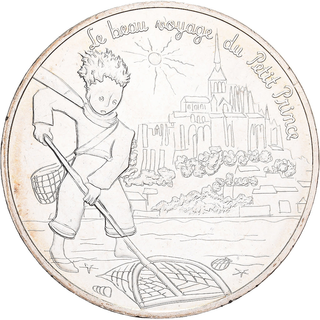 France, 10 Euro, Le Petit Prince (pêche au Mont Saint-Michel), 2016, Silver