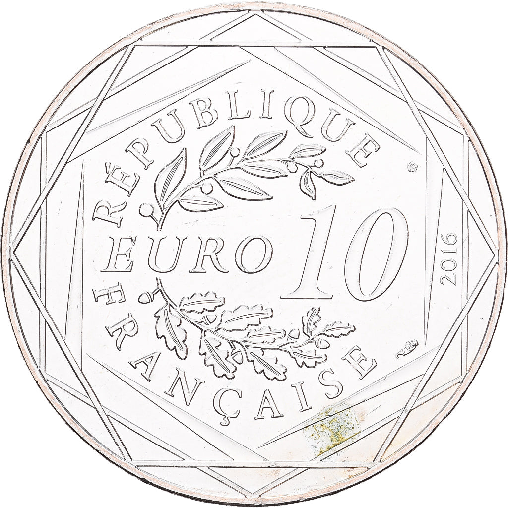 France, 10 Euro, 2016, Paris, Argent, SPL